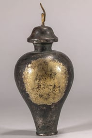 TANG DYNASTY SILVER GILDED RELIC BOTTLE