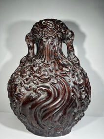 QING DYNASTY AGARWOOD VASE