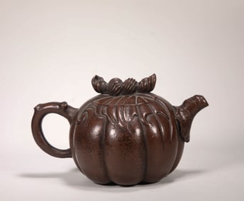 QING DYNASTY PURPLE CLAY TEAPOT