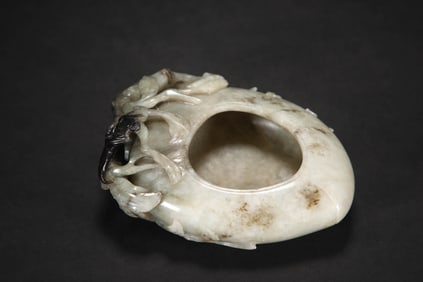 MING DYNASTY HETIAN JADE PEACH WASHBASIN