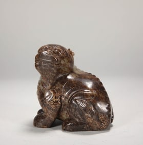 MING DYNASTY HETIAN JADE BEAST
