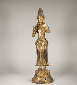SONG DYNASTY GILDED DALI BUDDHA STATUE