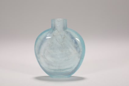QING DYNASTY AQUAMARINE TOBACCO PIPE