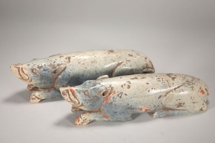 WARRING STATES JADE PIG