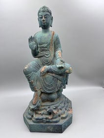 TANG DYNASTY BRONZE BUDDHA APPLE