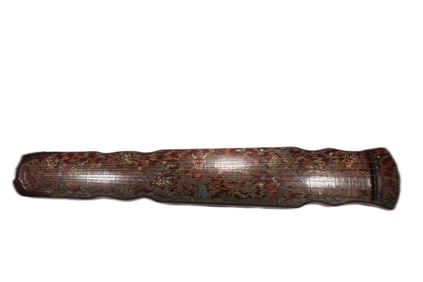 QING DYNASTY CARVED AND FILLED ZITHER