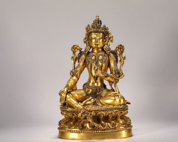 GILDED TARA FROM THE MING DYNASTY