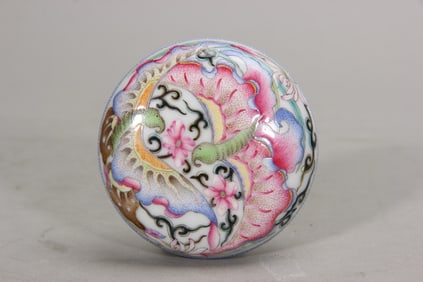 QING DYNASTY ENAMEL COLOR PRINTING BOX