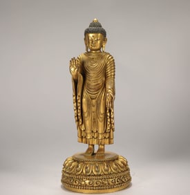 MING DYNASTY GILDED BUDDHA