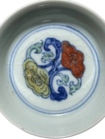 MING DYNASTY DOUCAI PLATE