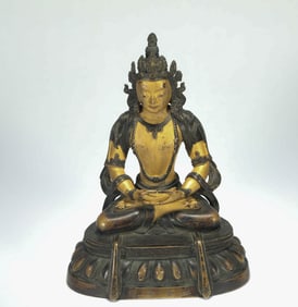 SIX-GRADE BUDDHA STATUE IN THE BUDDHIST BUILDING OF THE QING DYNASTY