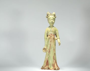 TANG DYNASTY CELADON FIGURES