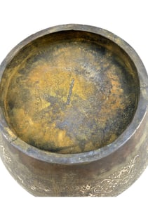 WARRING STATES PERIOD INLAID SILVER LIDDED JAR
