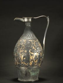 TANG DYNASTY SILVER GILDED PERSIAN VASE