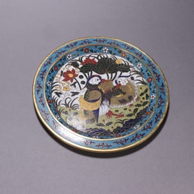 QING DYNASTY CLOISONN? PLATE