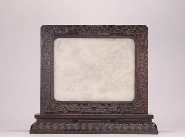 QING DYNASTY HETIAN JADE LANDSCAPE SCREEN