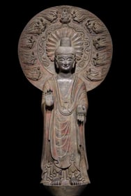DAWEI BACKLIT PAINTED BUDDHA STATUE