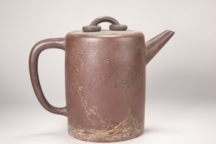 QING DYNASTY PURPLE CLAY TEAPOT