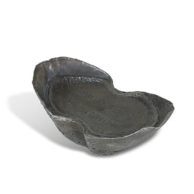 Ming Wanli period One hundred taels of silver ingot inscribed with "Treasure silver for guarding the