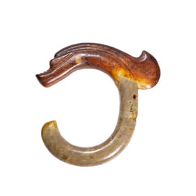 Age Cultures Jade C-shaped Dragon from the Neolithic and Bronze