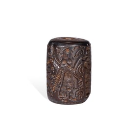 BC Sasanian Dynasty Hematite Cylinder Seal from West Asia