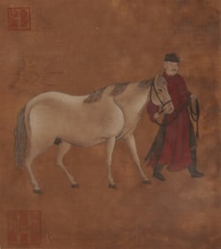 Anonymous Painting of Horses and Figures