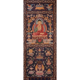 Ming Jiajing Kesi Thangka of Sakyamuni Buddha