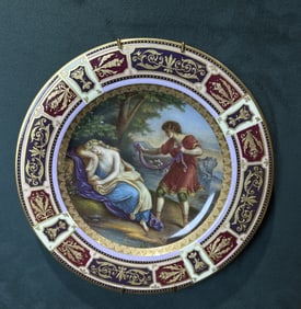 PORCELAIN PLATE, VIENNA, AUSTRIA