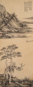 A CHINESE LANDSCAPE PAINTING BY WU HUFAN
