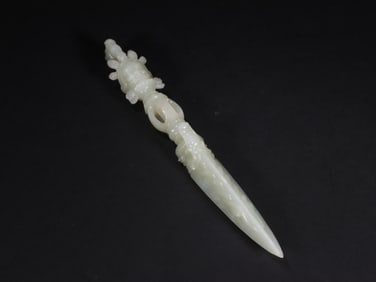 WHITE JADE VAJRA OF THE QING DYNASTY