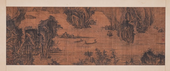 AN ANCIENT CHINESE LANDSCAPE PAINTING BY MA YUAN