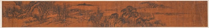 AN ANCIENT CHINESE LANDSCAPE PAINTING BY LIU SONGNIAN