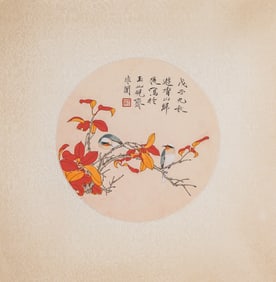 A CHINESE FLOWER-AND-BIRD PAINTING BY YU FEI 'AN