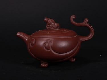 PURPLE CLAY TEAPOT