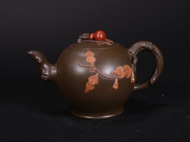 PURPLE CLAY TEAPOT