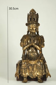 A GILDED FOUR-ARMED BODHISATTVA FROM DALI DURING THE SONG DYNASTY
