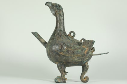 WARRING STATES PERIOD BRONZE BIRD