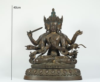 THE MAIN BUDDHA OF THE SIX-RANK BUDDHA TOWER IN THE QING DYNASTY