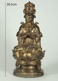GILDED BODHISATTVA OF LIAO DYNASTY