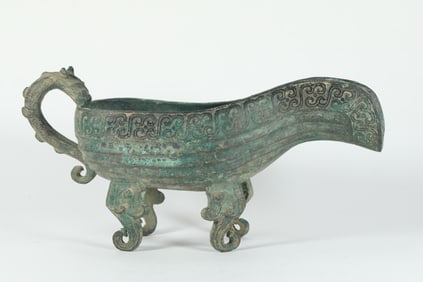 WARRING STATES BRONZE TUBE