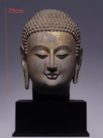 NORTHERN QI BLUESTONE BUDDHA HEAD