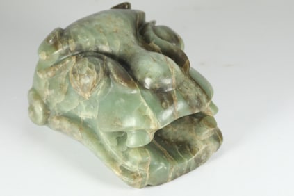 QIJIA CULTURE JADE ANIMAL HEAD