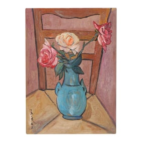 Pan Yuliang Chinese Roses on a Chair