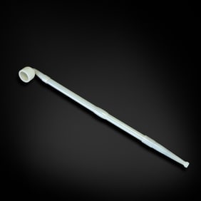 Qing Dynasty Hetian jade tobacco pipe