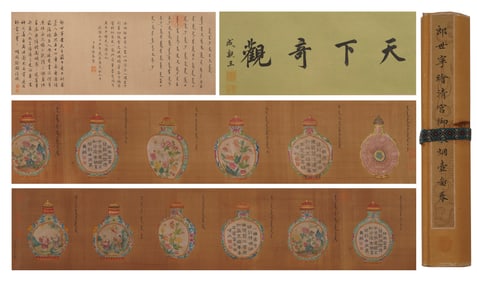 Giuseppe Castiglione Collection of Imperial Snuff Bottles for Qing Court
