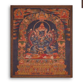 Qing Dynasty Kesi Thangka of Yamantaka