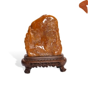 Qing Dynasty Tianhuang Seal with Landscape and Nobleman Patterns, Made by the Imperial Household