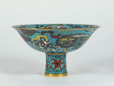 MING DYNASTY CLOISONNE GOBLET