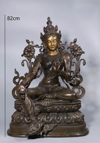 MING DYNASTY ALLOY COPPER BODHISATTVA