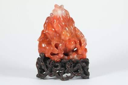 NANHONG BUDDHA HEAD FROM THE QING DYNASTY